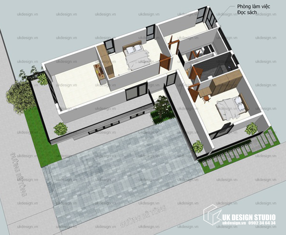 Bố trí mặt bằng biệt thự 10x20m 2 Bố trí mặt bằng biệt thự 10x20m 2