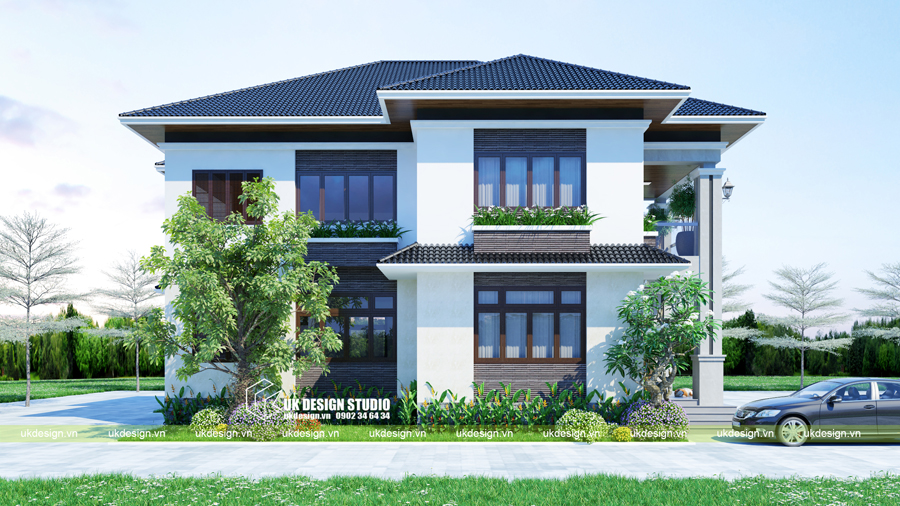 Biệt thự mái Thái 2 tầng 5 Biệt thự mái Thái 2 tầng 5