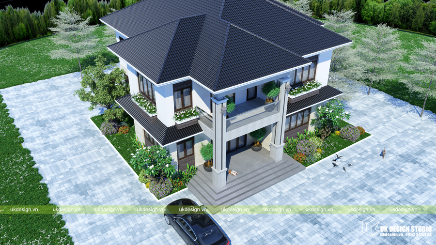Biệt thự mái Thái 2 tầng 6 Biệt thự mái Thái 2 tầng 6