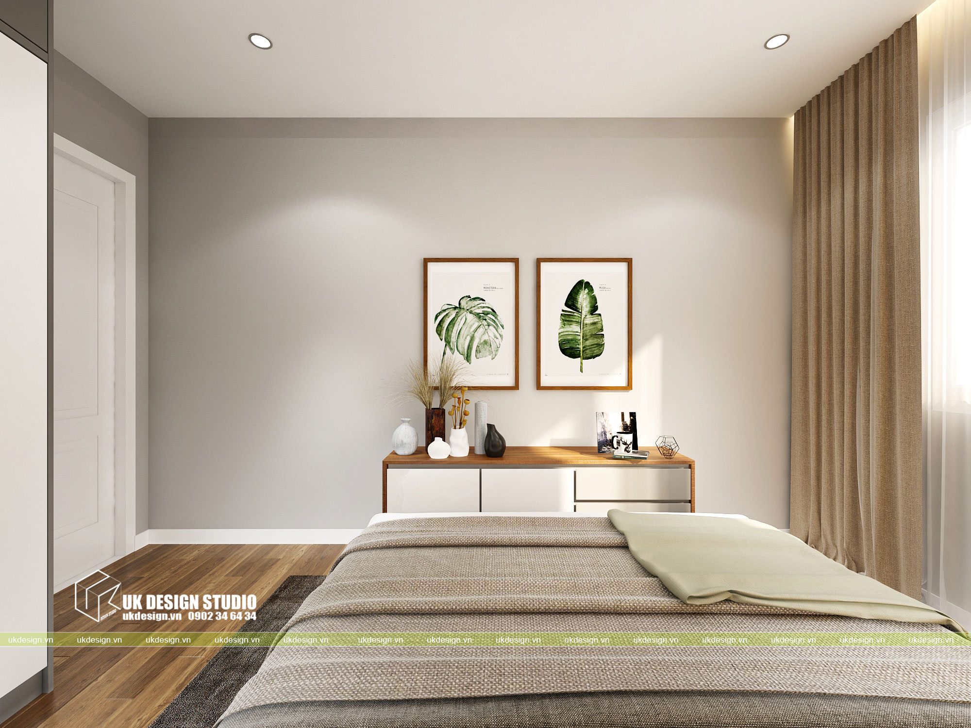 Thiết kế nội thất căn hộ 2 phòng ngủ 7